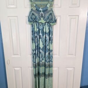 live and let live Light Blue Stretch Shift Dress